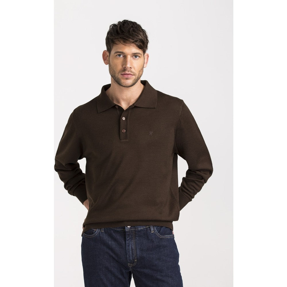 Classic Cut Wool Polo Knitwear