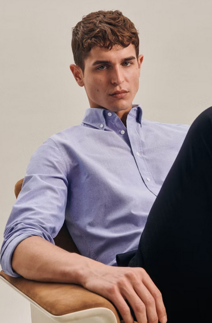 HAndpicked - Seidensticker Shirt in Slim with Button - Lebanon