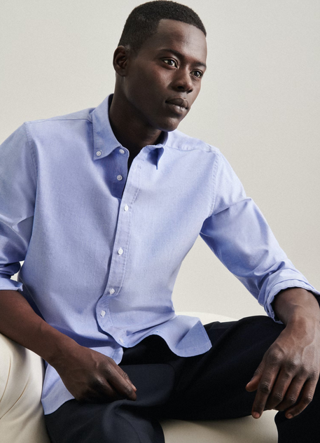 HAndpicked - Seidensticker Shirt in Slim with Button - Lebanon