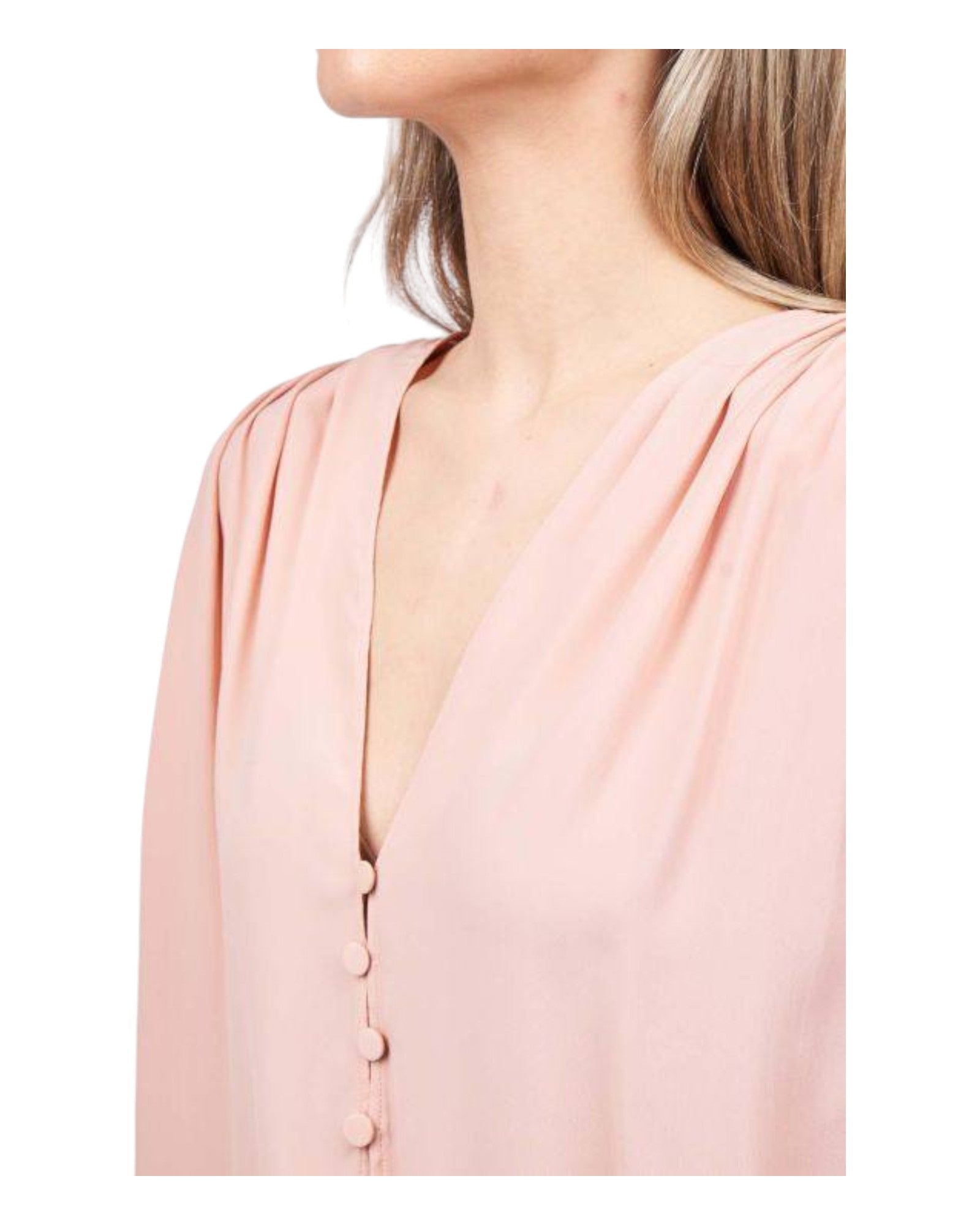 Pink women's blouse with long sleeves-HandPicked-Lebanon