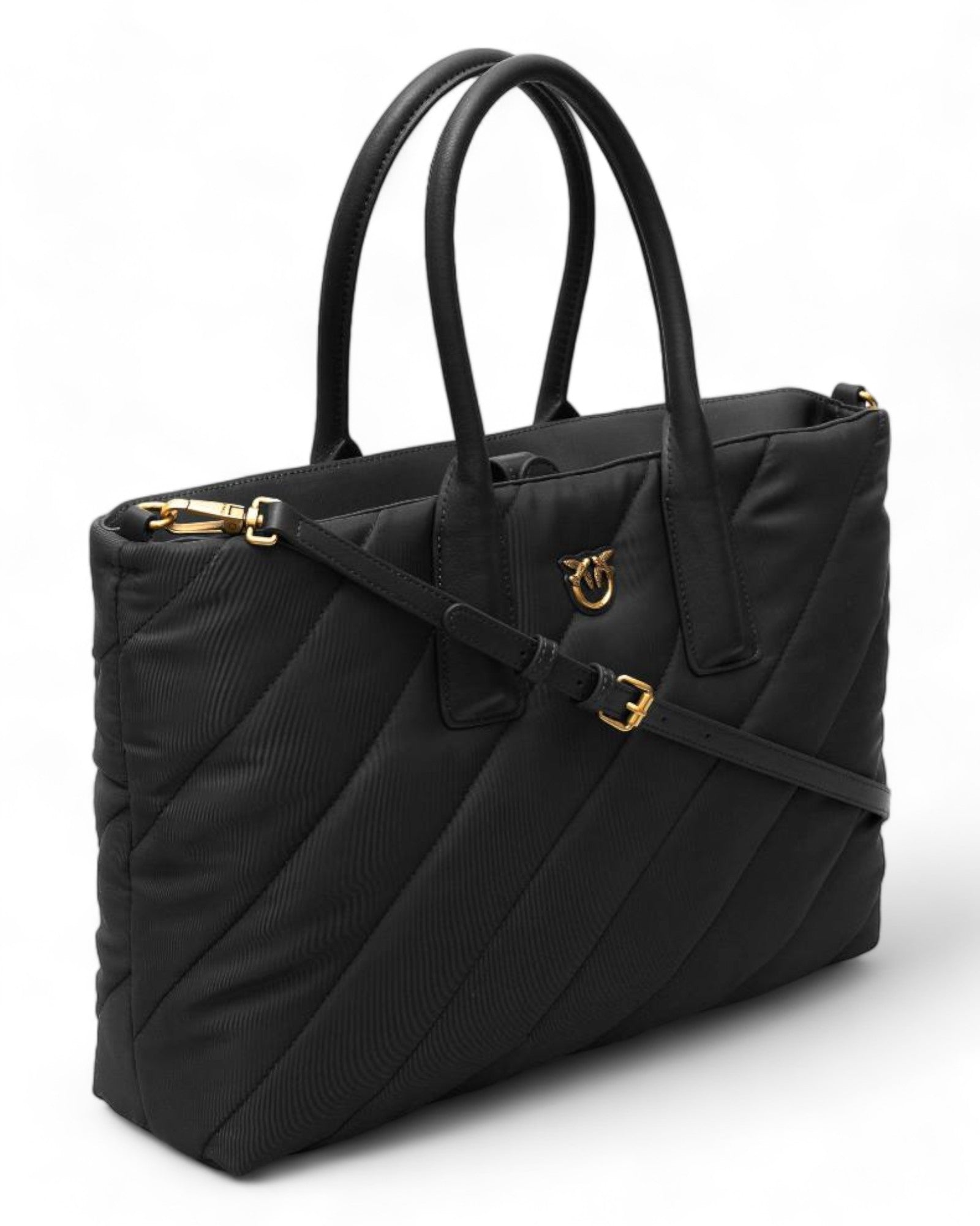 Black Quilted Pinko Handbag-HandPicked-Lebanon