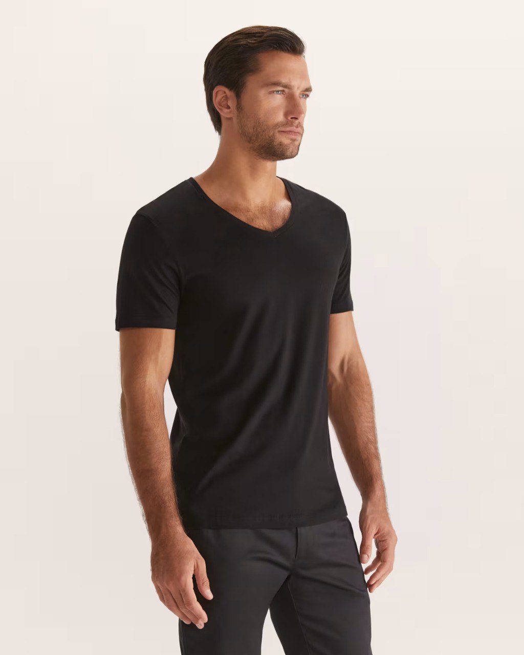 BASIC V-NECK Tee Shirt-HandPicked-Lebanon