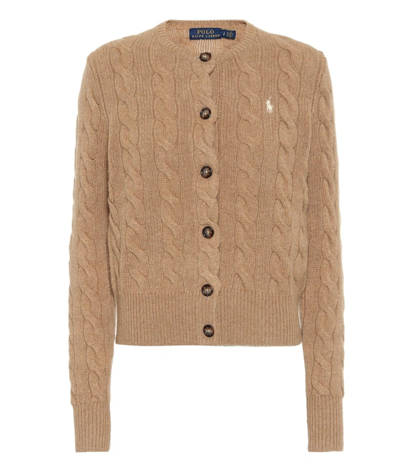 Cable-knit Wool And Cashmere Cardigan