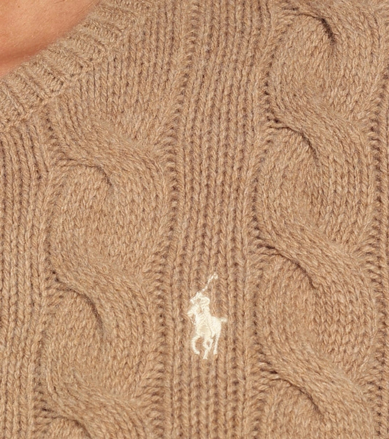 Cable-knit Wool And Cashmere Cardigan