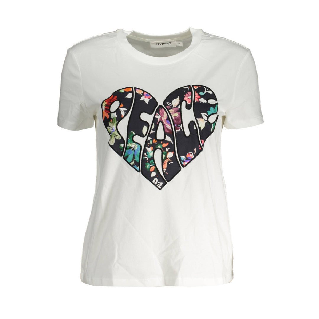 Handpicked - Desigual Women White T-shirt - Lebanon