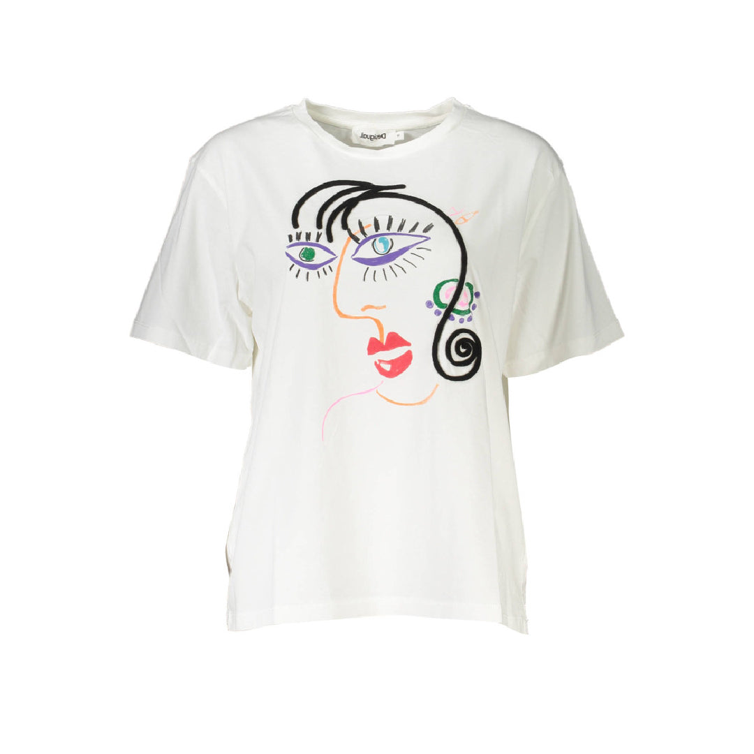 Handpicked - Desigual Women White T-shirt - Lebanon