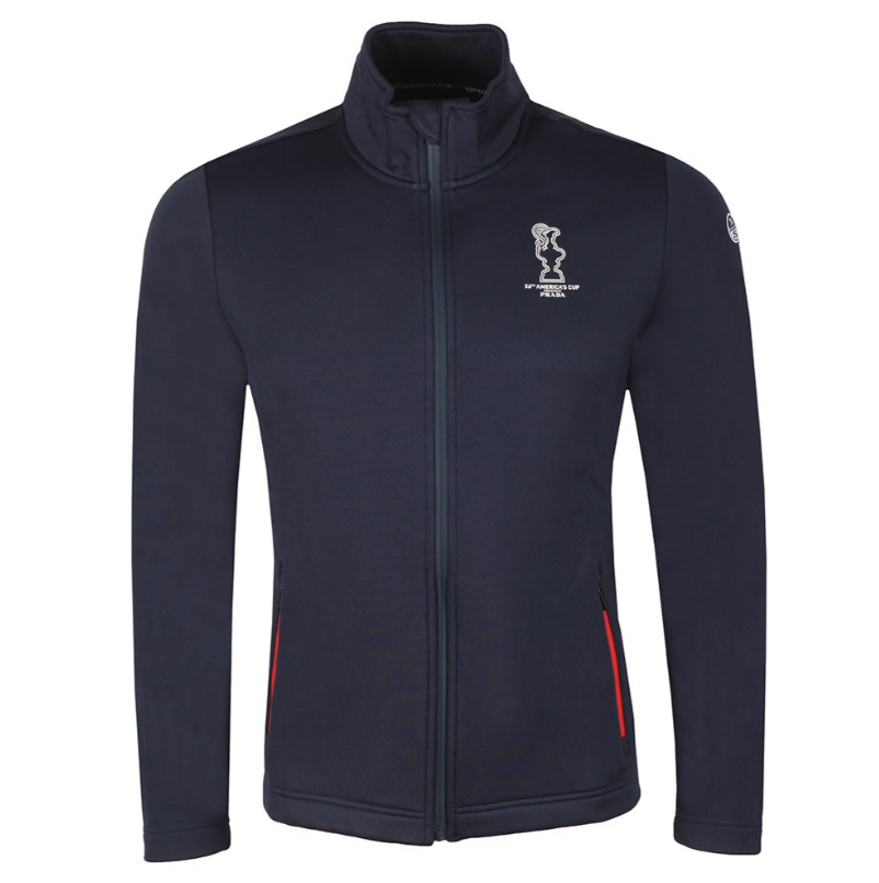 Mens Blue Cowes Full Zip Sweatshirt