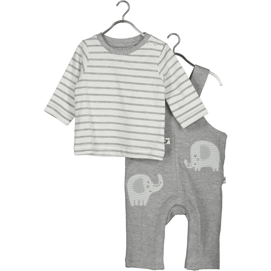 Pack of 2 overalls + t-shirt