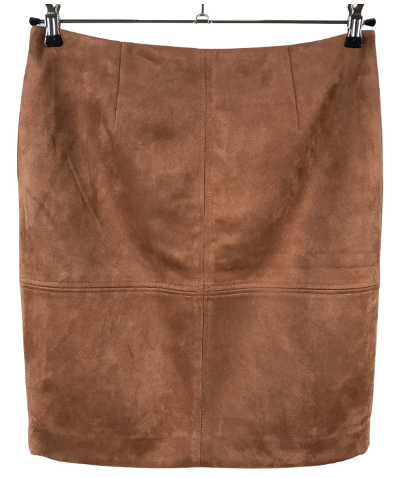 Suede skirt