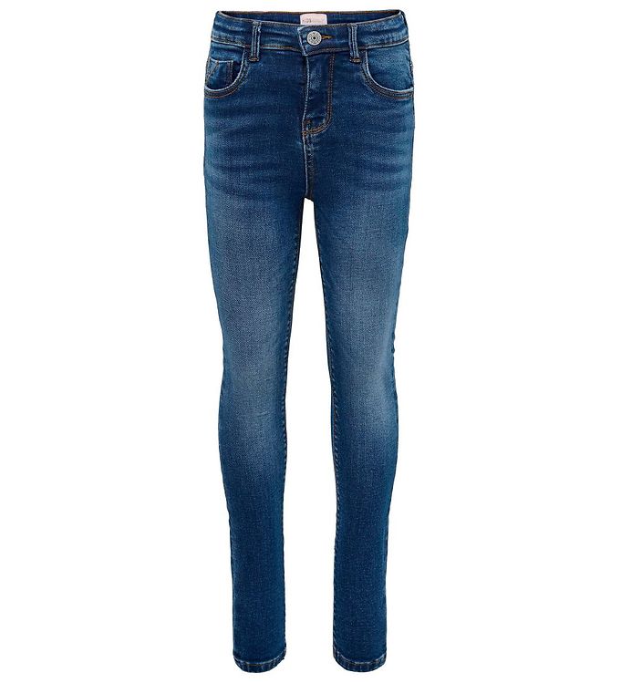 SKINNY MEDIUM BLUE DENIM JEANS