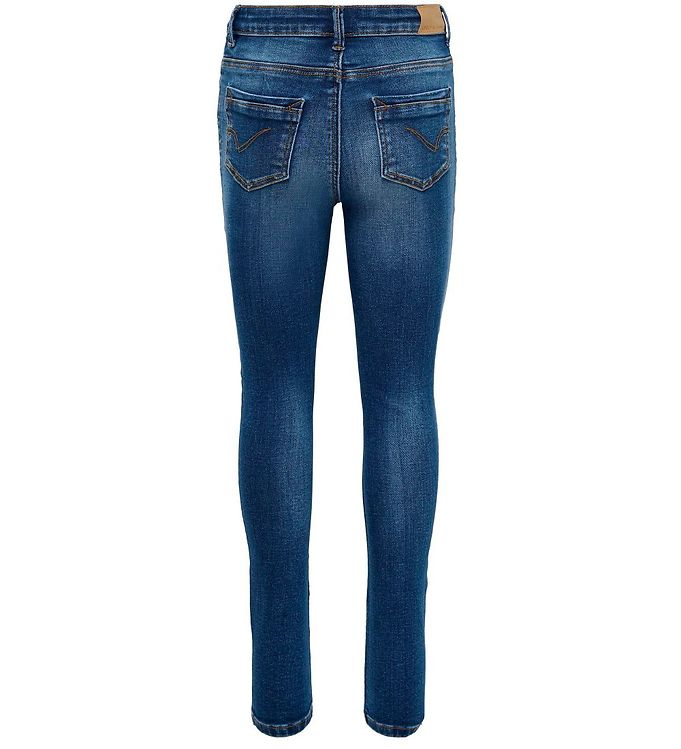 SKINNY MEDIUM BLUE DENIM JEANS