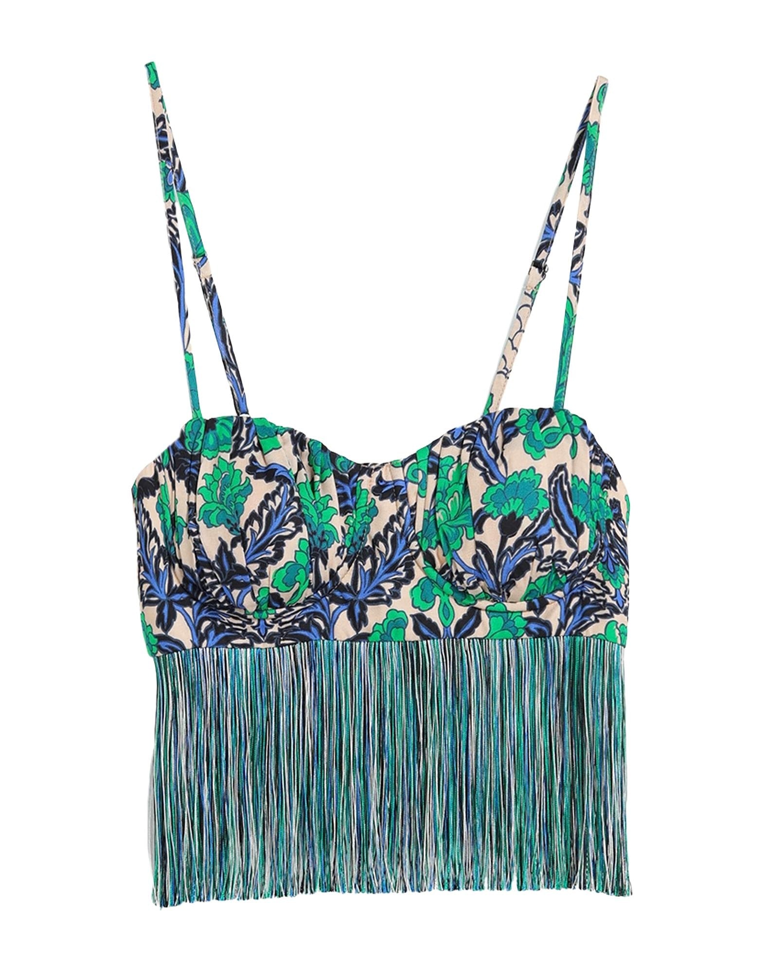 Fringed printed bralette