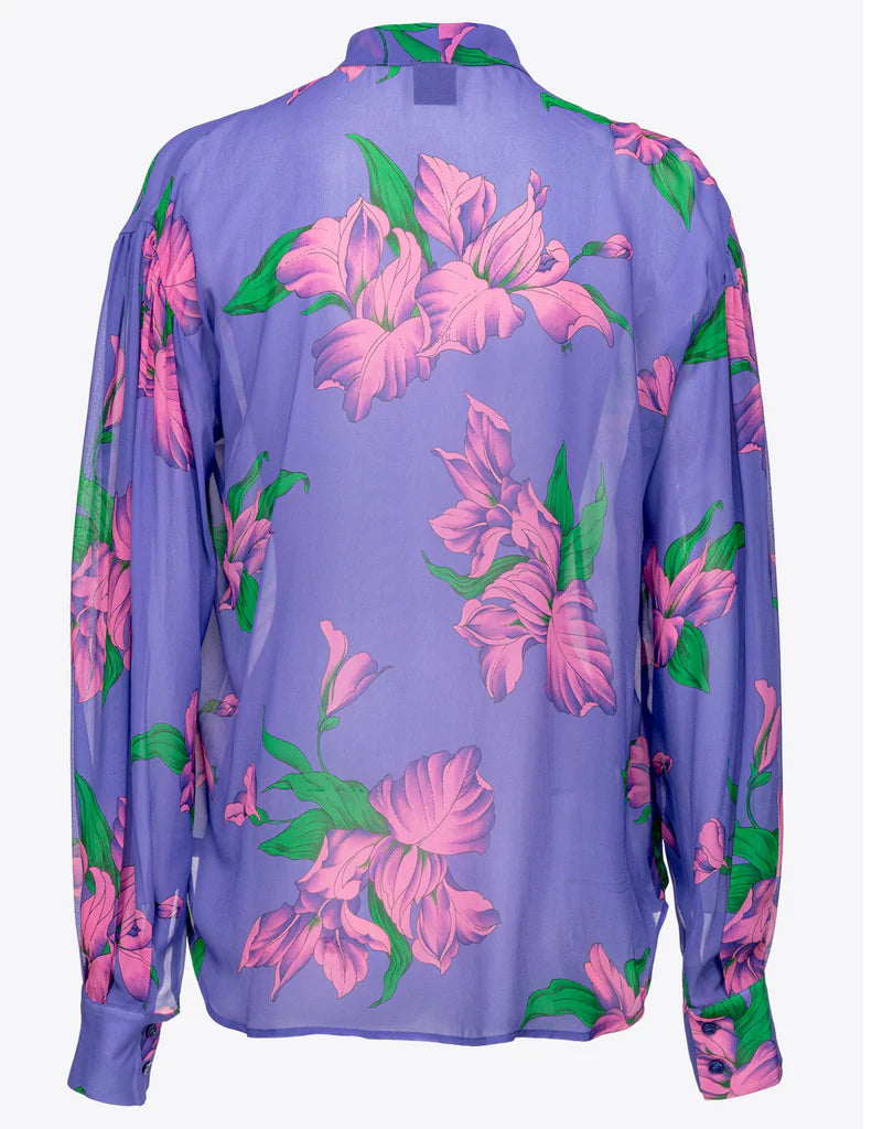 Iris Print Blouse