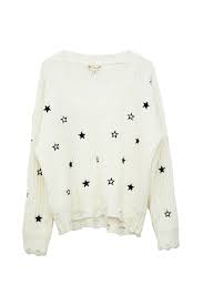 Stars Knitted Sweatshirt