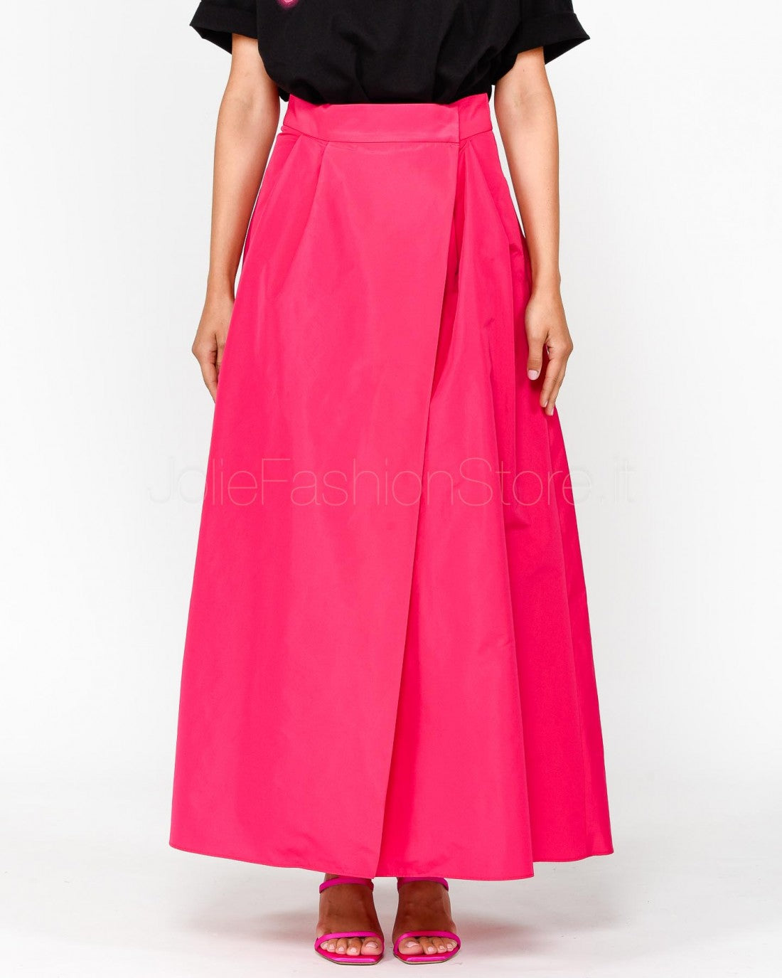 Maxi Skirt in Taffeta Pink